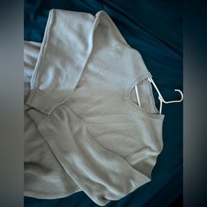 Brandy Melville niki v-neck light blue sweater